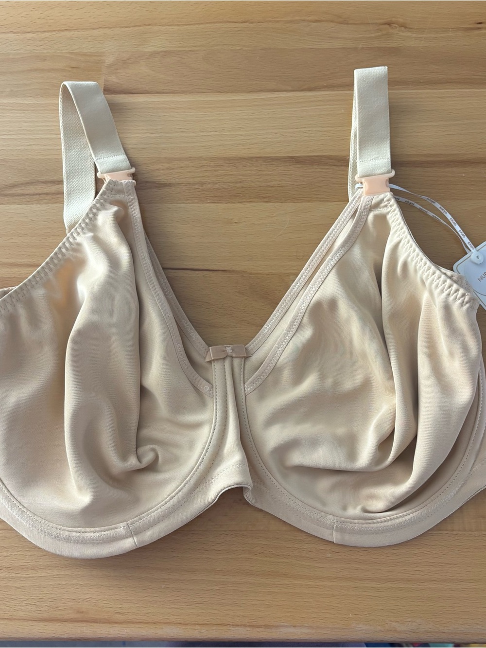 NEW Elomi Nursing Bra Beige Nude Underwire Full Coverage Women’s Size 34K